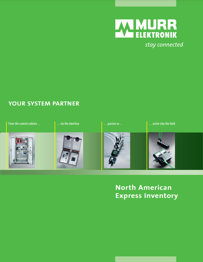 MURR IN STOCK CATALOG CONTROL CABINETS & PASSIVE OR ACTIVE INTERFACES